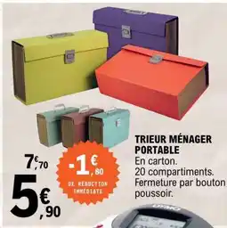 E.Leclerc TRIEUR MÉNAGER PORTABLE offre