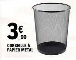 E.Leclerc CORBEILLE À PAPIER METAL offre