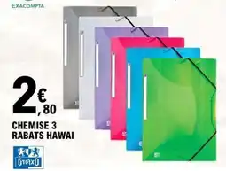 E.Leclerc CHEMISE 3 RABATS HAWAI offre