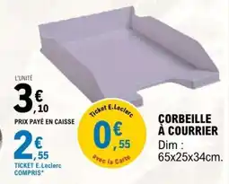 E.Leclerc CORBEILLE À COURRIER offre