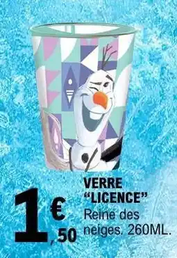 E.Leclerc VERRE LICENCE offre