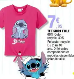 E.Leclerc Tee-Shirt Fille offre