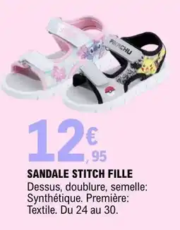E.Leclerc SANDALE STITCH FILLE offre