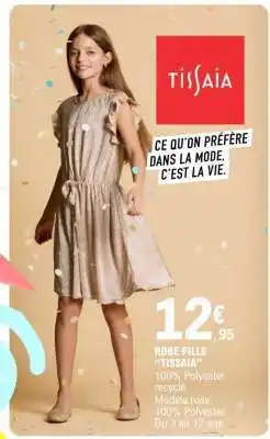 E.Leclerc ROBE FILLE 'TISSAIA' offre