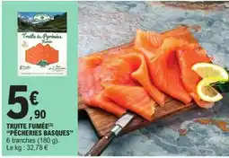 E.Leclerc TRUITE FUMÉE PÉCHERIES BASQUES offre