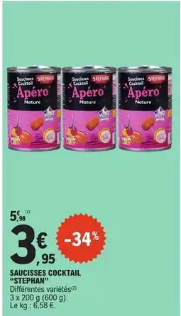 E.Leclerc SAUCISSES COCKTAIL “STEPHAN” offre