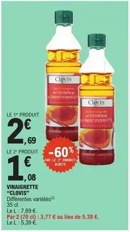 E.Leclerc Vinaigrette 'Clovis' offre