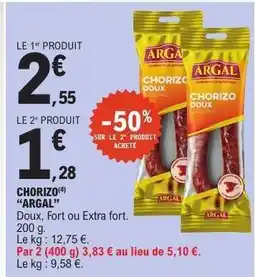 E.Leclerc CHORIZO ARGAL offre