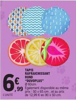 E.Leclerc TAPIS RAFRAICHISSANT ROND DUVOPLUS offre
