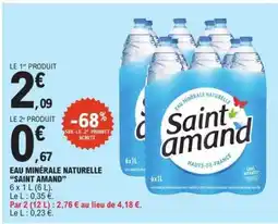 E.Leclerc Eau Minérale Naturelle Saint Amand offre