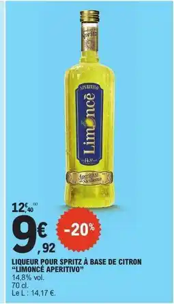 E.Leclerc Limoncè Aperitivo offre