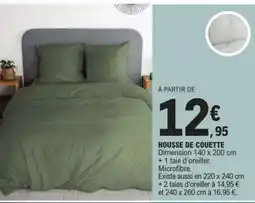 E.Leclerc HOUSSE DE COUETTE offre