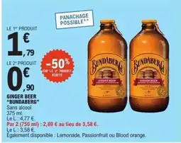 E.Leclerc Ginger Beer BUNDABERG offre
