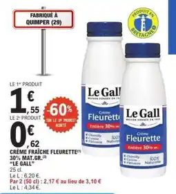 E.Leclerc Crème Fraîche Fleurette offre