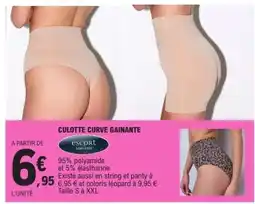E.Leclerc CULOTTE CURVE GAINANTE offre
