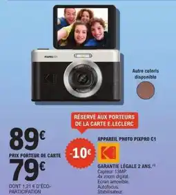 E.Leclerc APPAREIL PHOTO PIXPRO C1 offre
