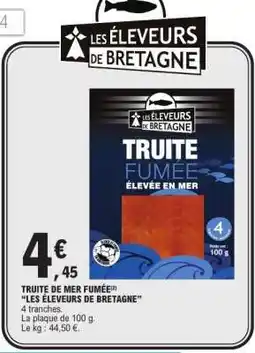 E.Leclerc TRUITE DE MER FUMÉE offre