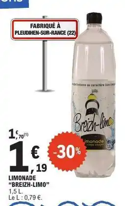E.Leclerc LIMONADE BREIZH-LIMO offre