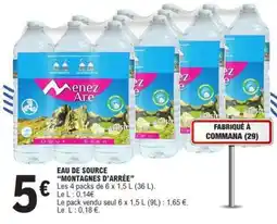 E.Leclerc Eau de Source 'Montagnes d'Arrée' offre