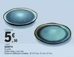 E.Leclerc ASSIETTE offre