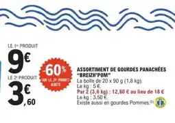 E.Leclerc ASSORTIMENT DE GOURDES PANACHÉES “BREIZH POM” offre