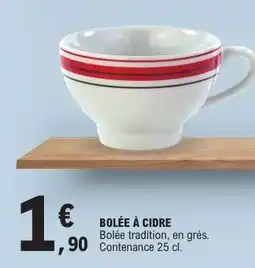 E.Leclerc BOLÉE À CIDRE offre