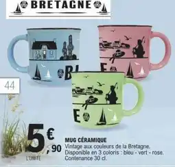 E.Leclerc MUG CÉRAMIQUE offre