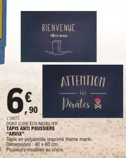 E.Leclerc TAPIS ANTI POUSSIÈRE ARVIX offre