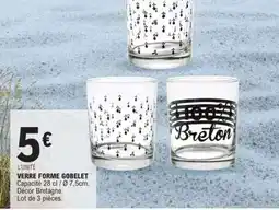 E.Leclerc VERRE FORME GOBELET offre