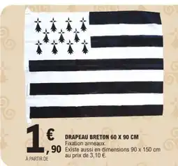 E.Leclerc DRAPEAU BRETON 60 X 90 CM offre
