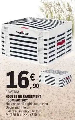 E.Leclerc HOUSSE DE RANGEMENT 'COMPACTOR' offre