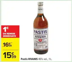 Carrefour Pastis RIVANIS offre