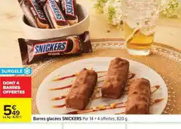 Carrefour Barres Glacées Snickers offre
