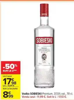 Carrefour Vodka Sobieski offre