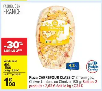 Carrefour PIZZA CARREFOUR CLASSIC offre