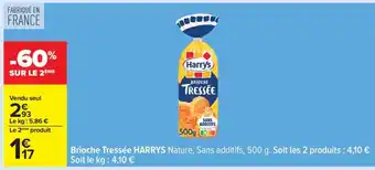 Carrefour Brioche Tressée HARRYS offre
