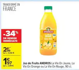 Carrefour Jus de Fruits ANDROS offre