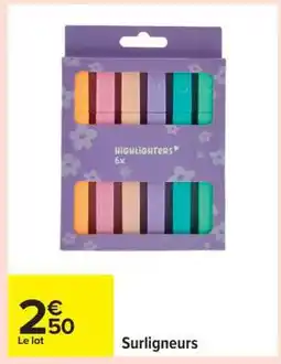 Carrefour Surligneurs offre