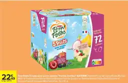 Carrefour Pom'Potes 5 fruits sans sucres ajoutés Format Familial offre