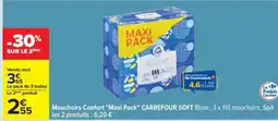 Carrefour Mouchoirs Confort Maxi pack CARREFOUR SOFT offre