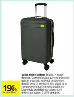 Carrefour Valise rigide Malaga offre