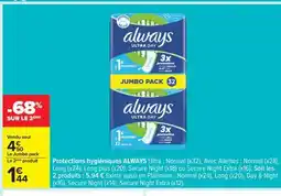 Carrefour Always Ultra Day Jumbo Pack offre