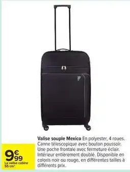 Carrefour Valise souple Mexico offre