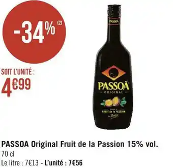 Passoa original fruit de la passion 15% vol