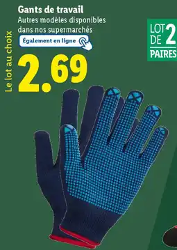 Lidl Gants de travail offre