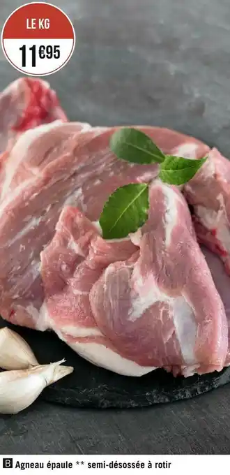 Géant Casino Agneau épaule semi-désossée à rotir offre