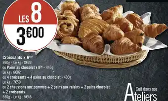 Géant Casino Croissants x 8 offre