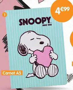 b&m SNOOPY Carnet A5 SNOOPY offre