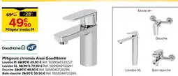 Castorama GoodHome Mitigeurs chromés Aisai offre