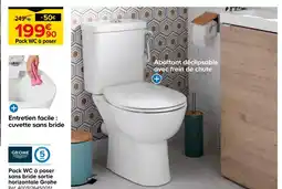 Castorama Grohe Pack WC à poser sans bride sortie horizontale offre